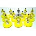 Subbuteo Andrew Table Soccer Brazil 1986 World Cup Team on Classic Hasbro bases